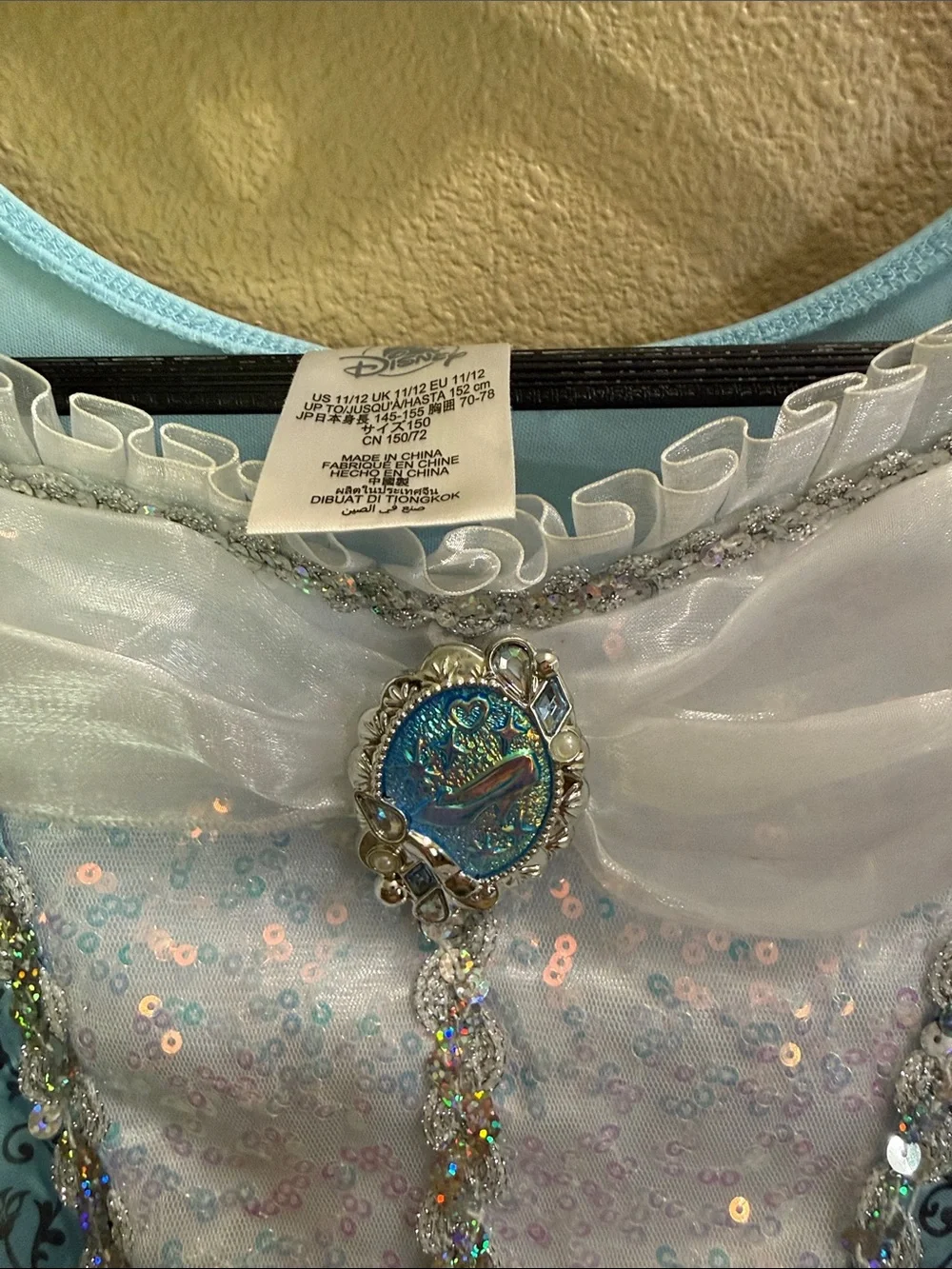Disney Light Cinderella Princess Dress Costume Girls 10